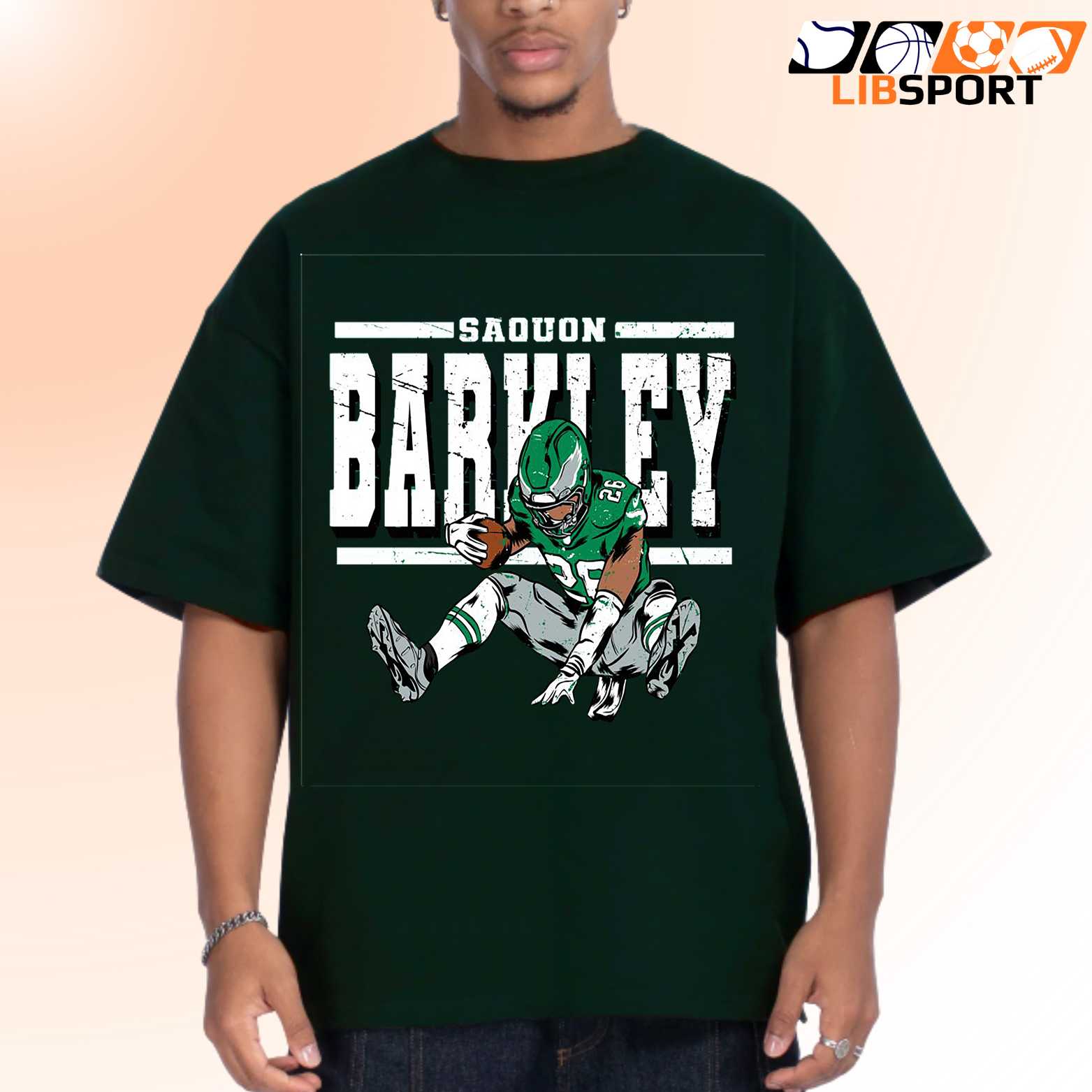 Saquon Barkley Jump Shirt, Philadelphia Eagles Vintage Nfl Graphic Tee
